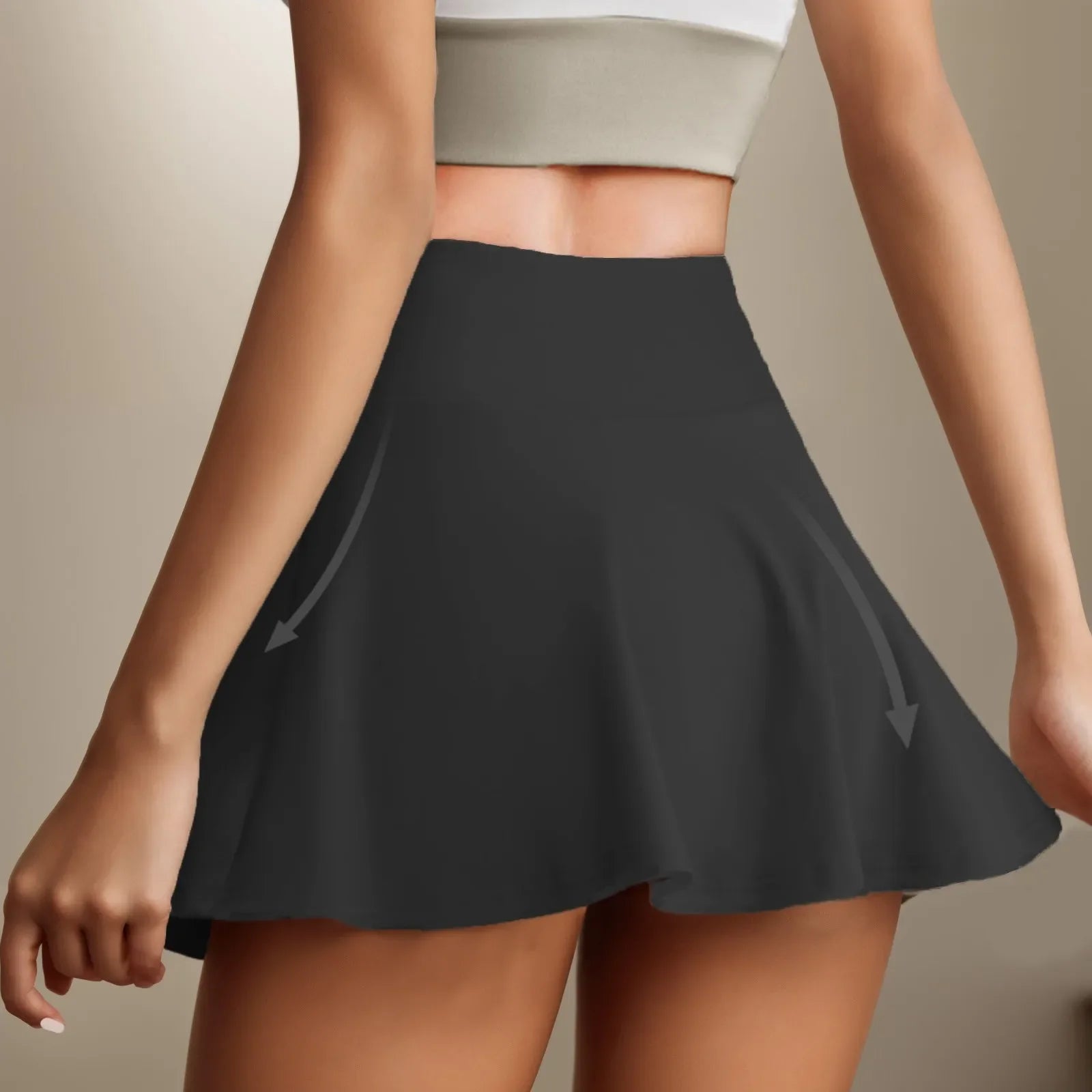 Summer Tennis Skirts Women Shorts Golf Pantskirt Sports Fitness Shorts High Waist Yoga Running Shorts Skirt Gym Workout Clothing